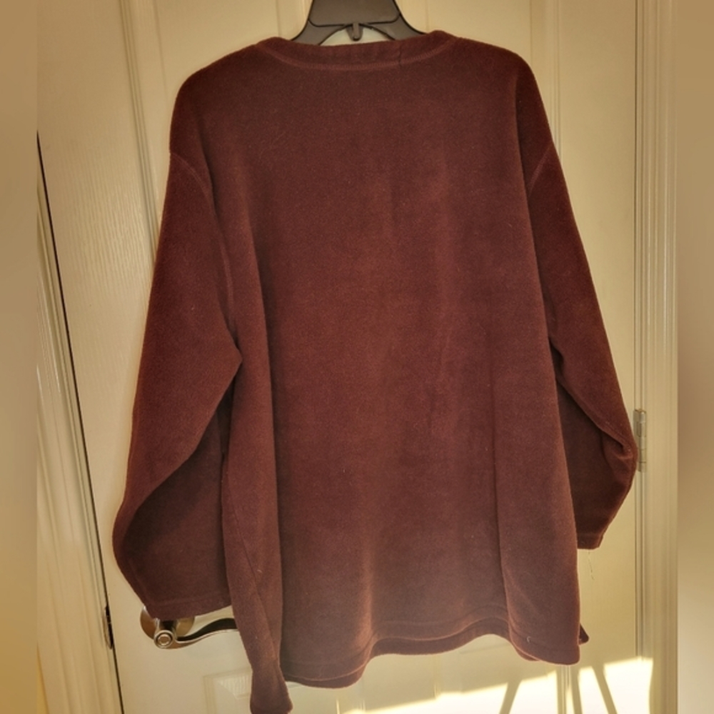 B.C Clothing  Women's Soft V Neck Pullover Deep Purple  Size 3XL - Picture 3 of 6